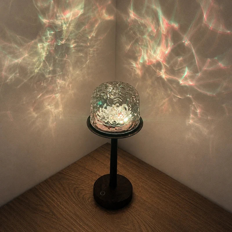 Home Decor : Lampe Aurore Boréale – Lampe de Table Ambiance 2-en-1 & Projecteur dans de Marche Lino