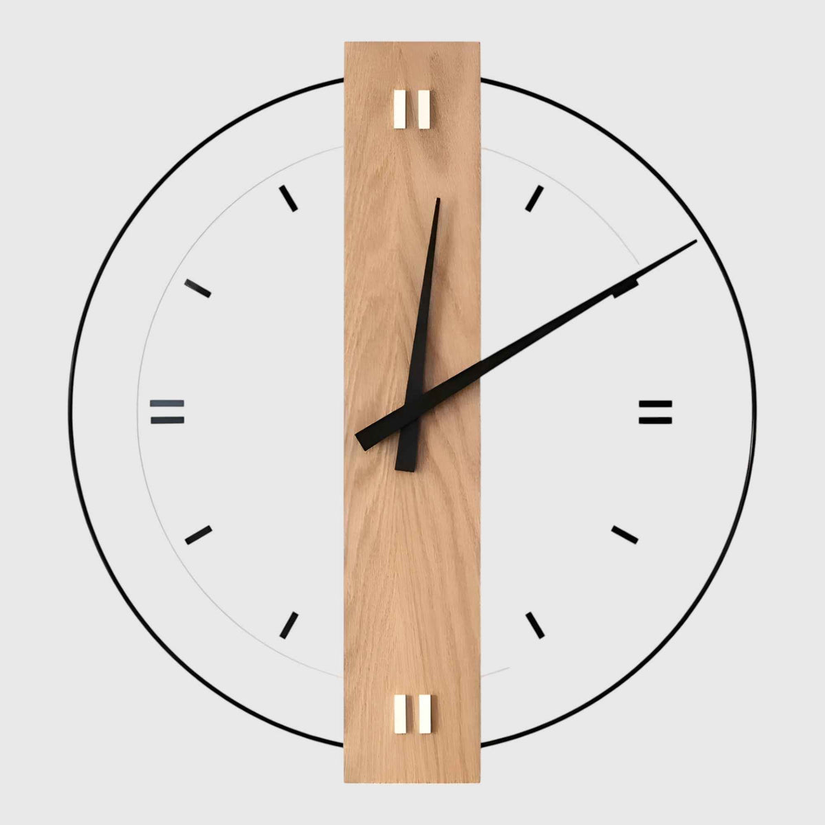 Horloges murales : Horloge Murale en Bois Design Accessoire De Salon dans B de Marche Lino
