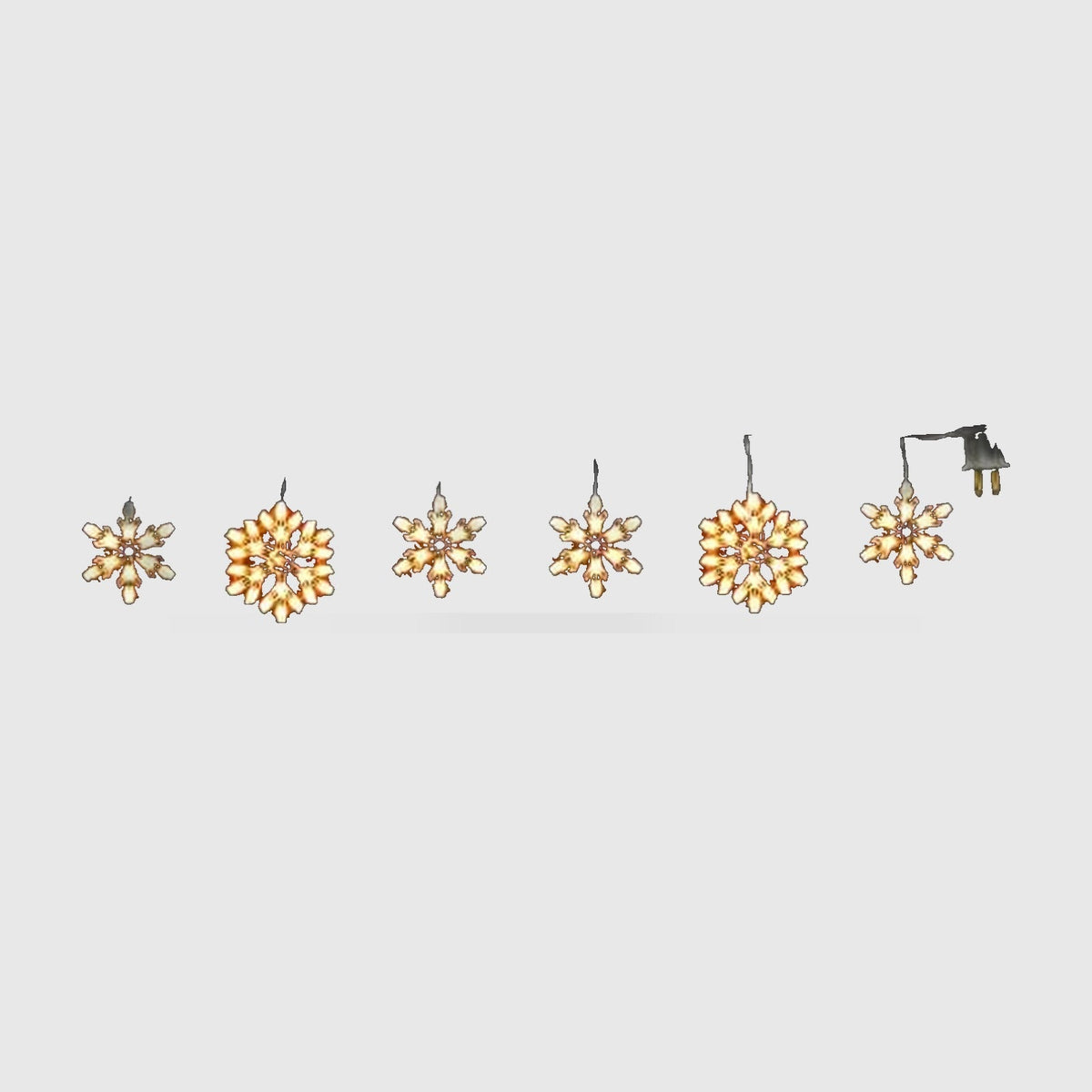 LED Curtain String Lights : Rideau Lumineux LED Flocons de Neige – Guirlande de Noël 8 Modes dans Default Title de Marche Lino