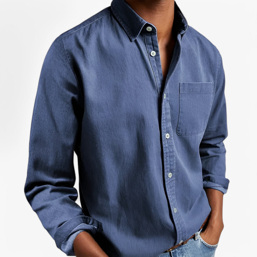 Chemise Cargo Homme Résistante en Coton avec Plusieurs Poches, Manches Longues