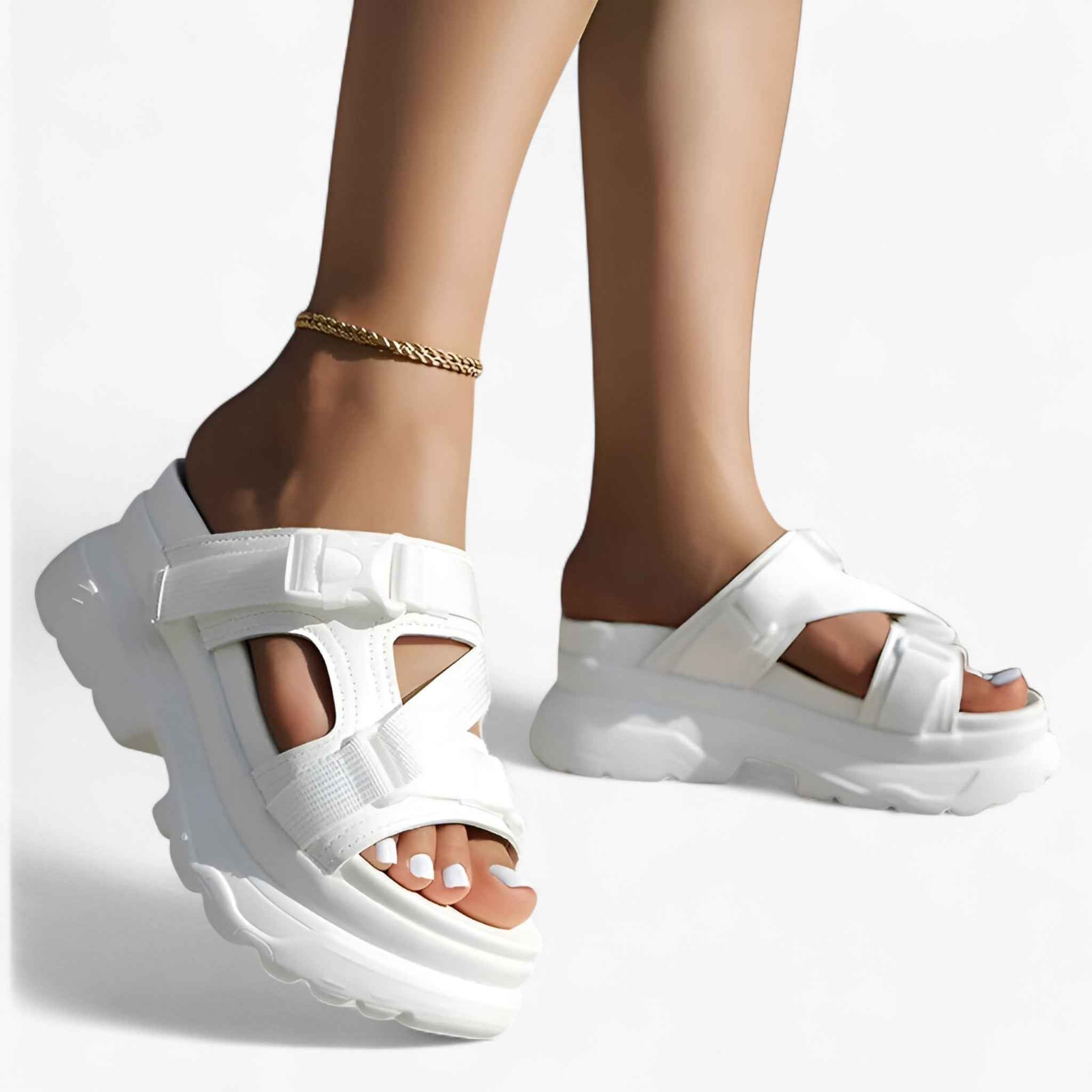 Sandals : Sandales Femme à Plateforme Épaisse - Confort Durable & Style dans de Concept Odense