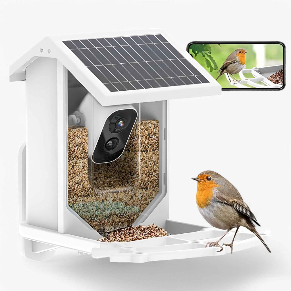 Auxco Mangeoire pour oiseaux intelligente — Mangeoire de jardin facile à utiliser