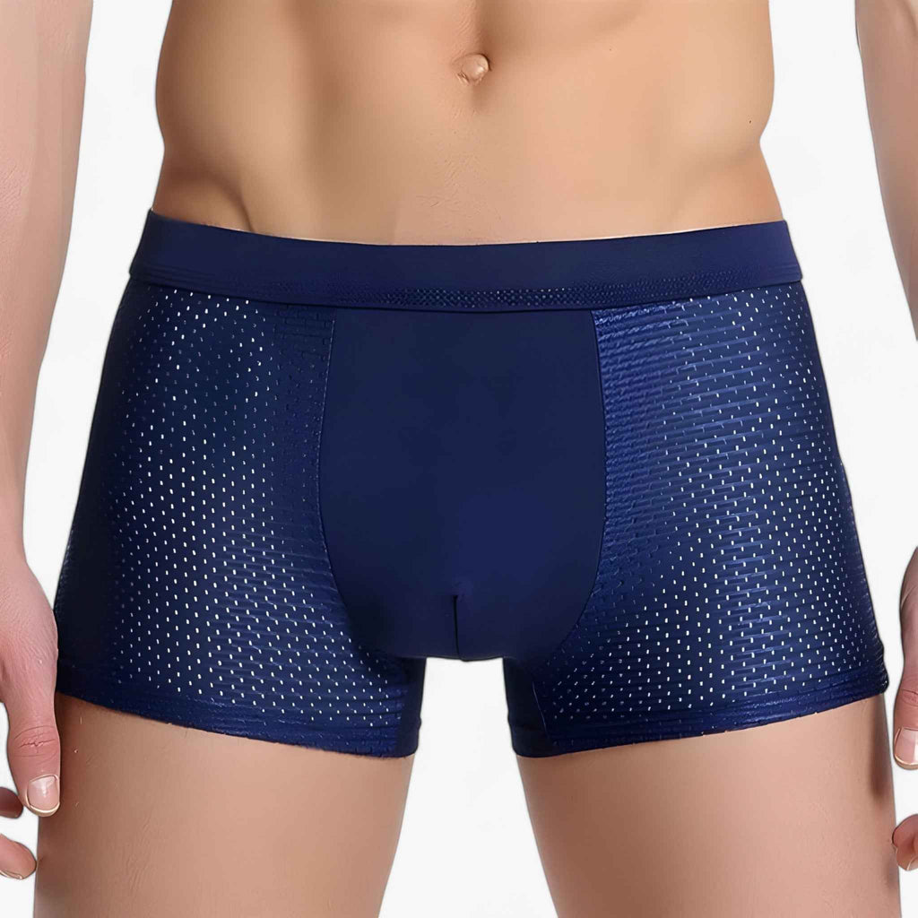 Boxers Bambou pour Hommes (lot de 10) Noir/Gris - Respirant, Confortable & Hypoallergénique