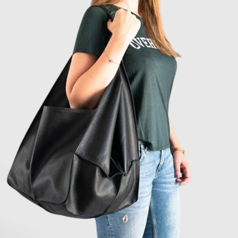 Tote Bag : Sac Cabas Vintage Oversize dans de Marche Lino