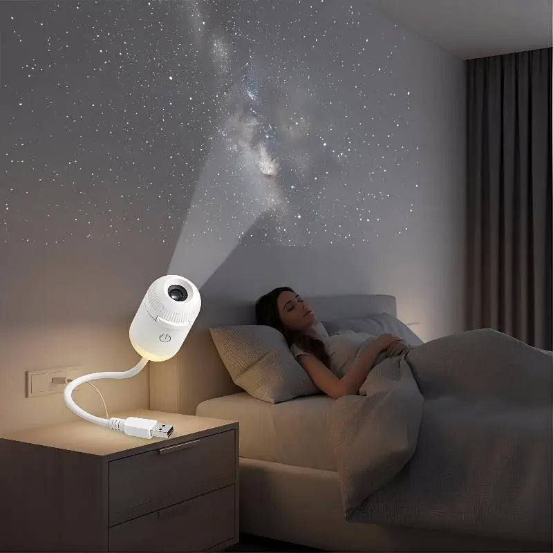 Star Projector Lamp : Projecteur Galaxie – Lampe Ciel Étoilé USB 2-en-1 dans de Marche Lino