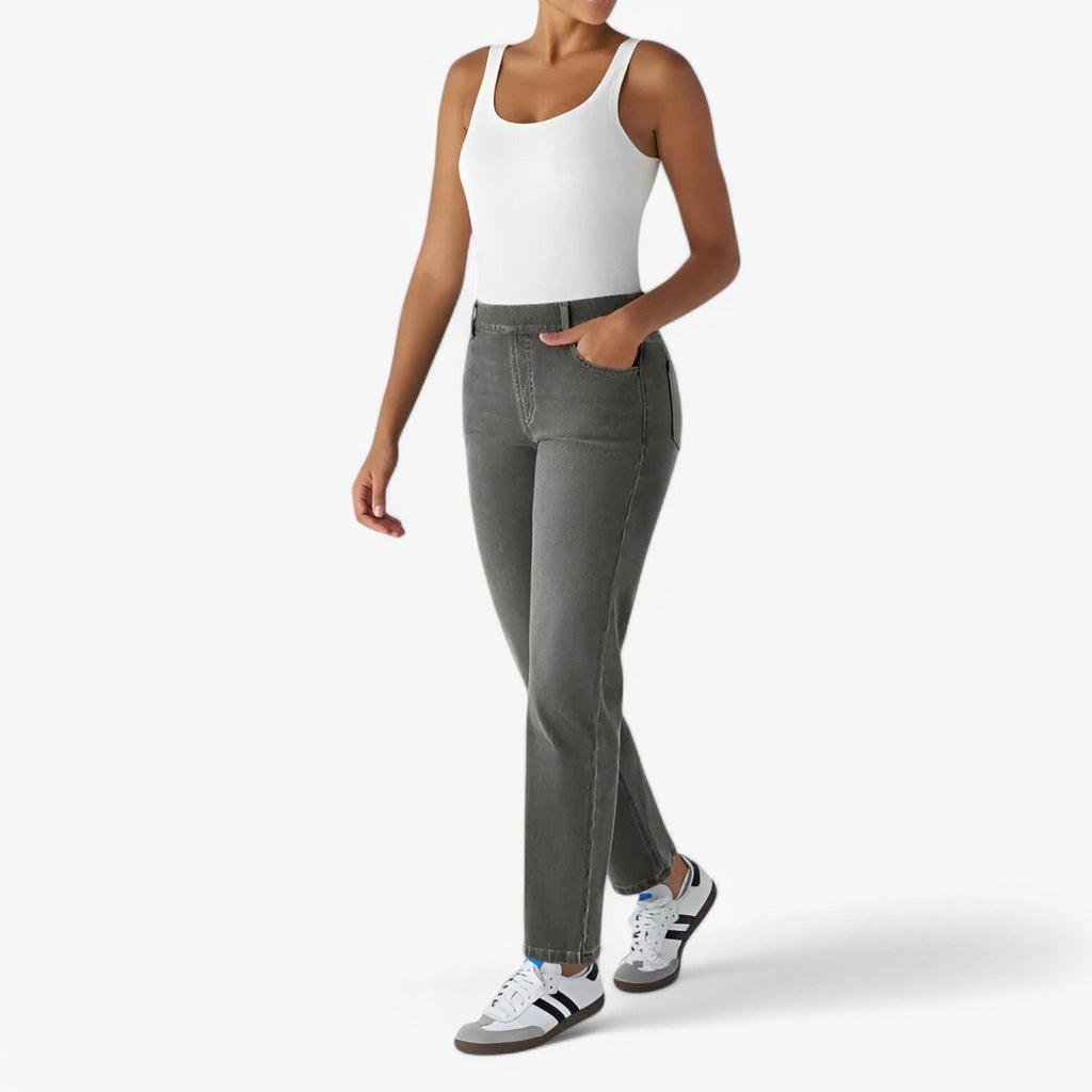 Pantalon taille haute - Extensible et Confortable
