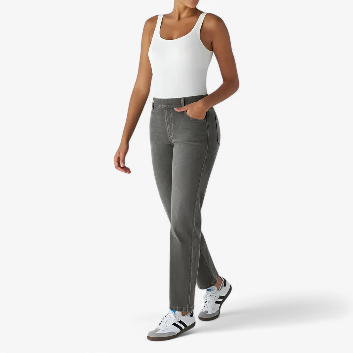 Pants : Pantalon taille haute - Élastiques et Confortables Homme dans de Marche Lino