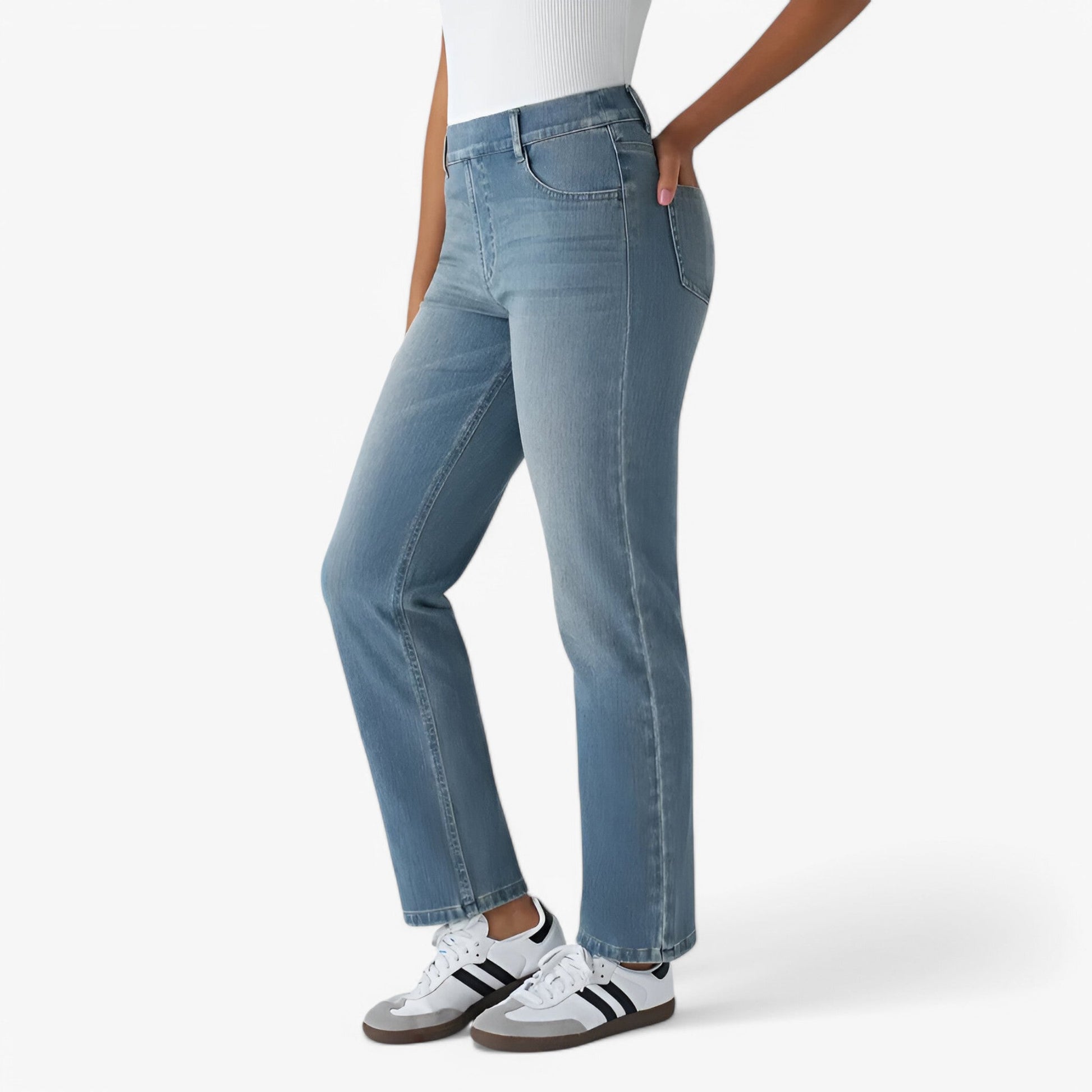 Pantalon taille haute - Extensible et Confortable