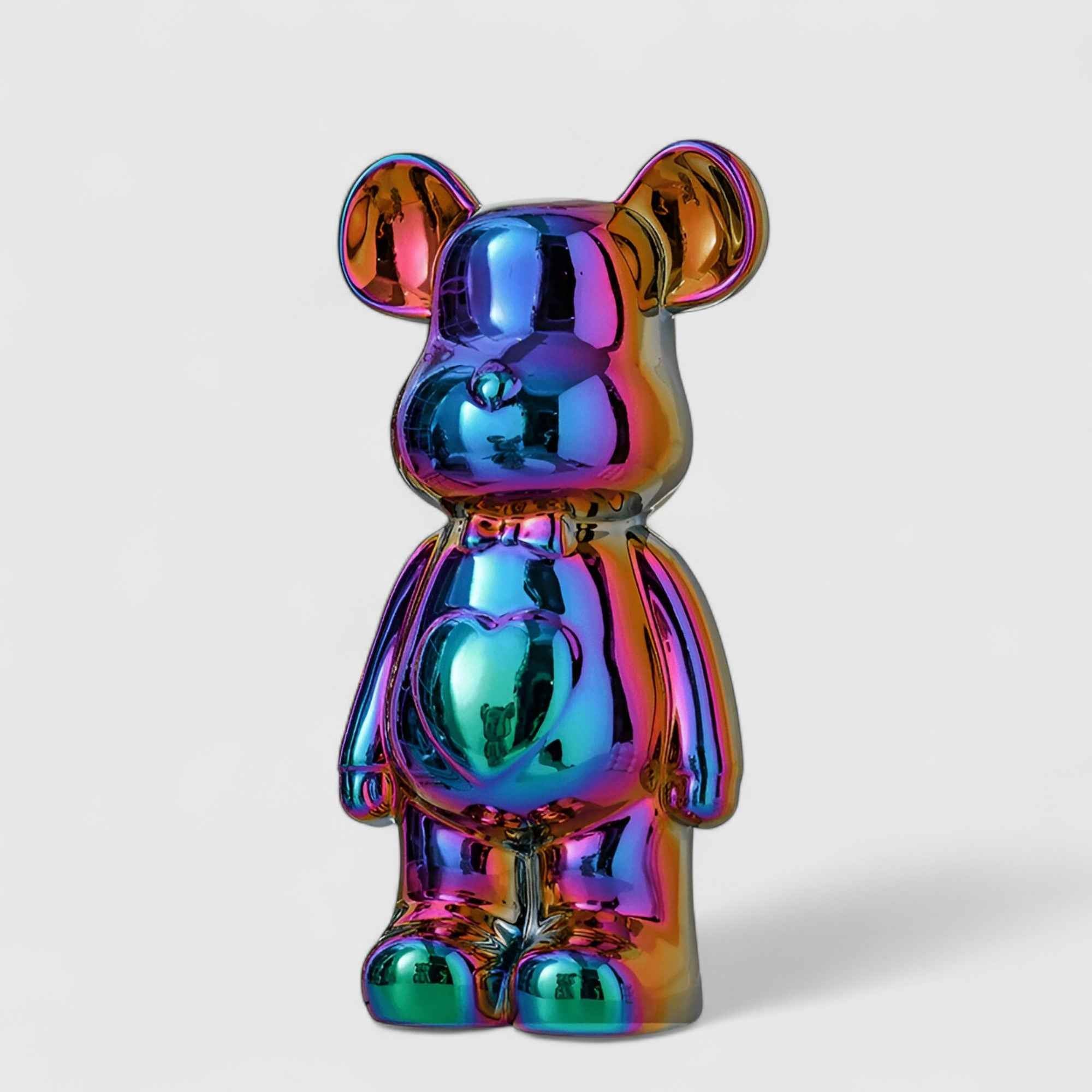 Figurines : Statuette Ours Blanc en Céramique Luxe 28cm - Décoration Moderne Design Élégante et Chic dans Multicolore de Marche Lino