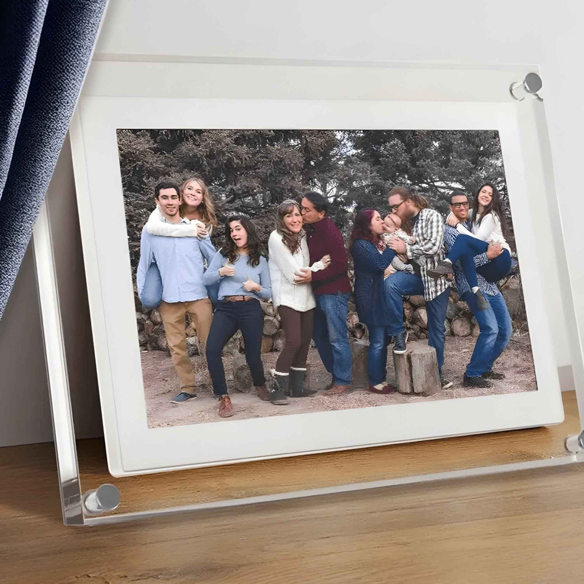 Cadres photo numériques : Cadre Photo Numérique en Verre Accessoire De Décoration dans de Marche Lino