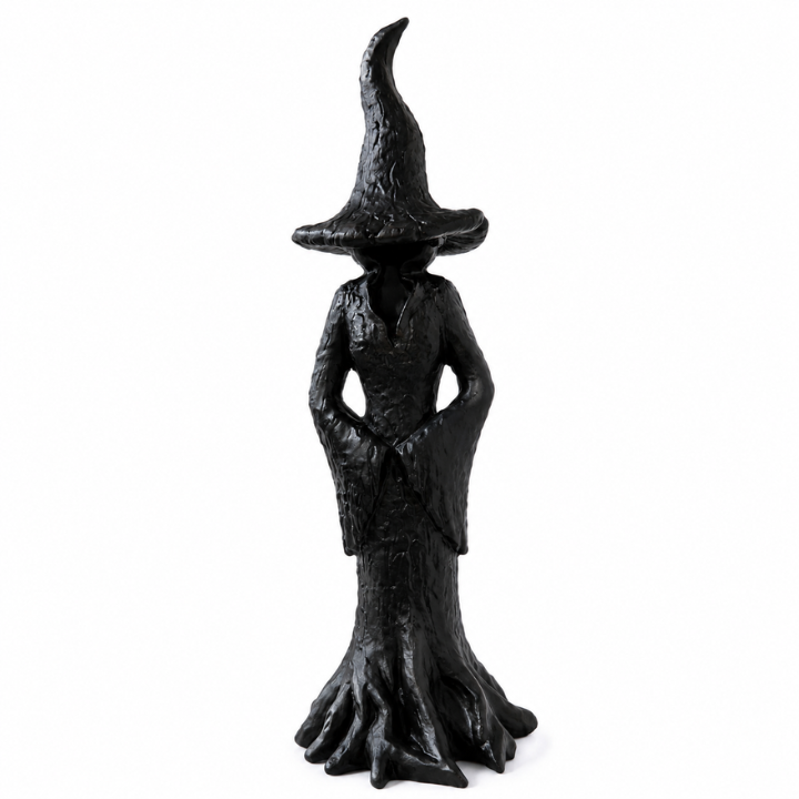 Home & Garden > Decor > Lawn Ornaments & Garden Sculptures > Garden Sculptures : Statue de Sorcière de Jardin - Figure Gardienne en Résine Faite à la Main dans de Marche Lino