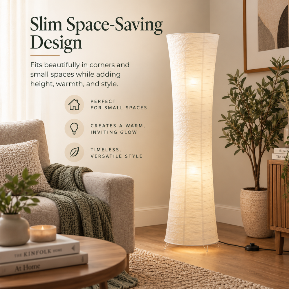 Lighting : Lampadaire LED Sculptural – Ambiance Chaleureuse pour Salon dans de Marche Lino