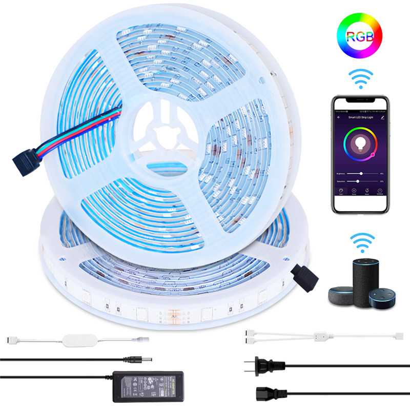 LED Strip Light : Bandeau LED RGB WiFi Intelligent – 10m Étanche dans de Marche Lino