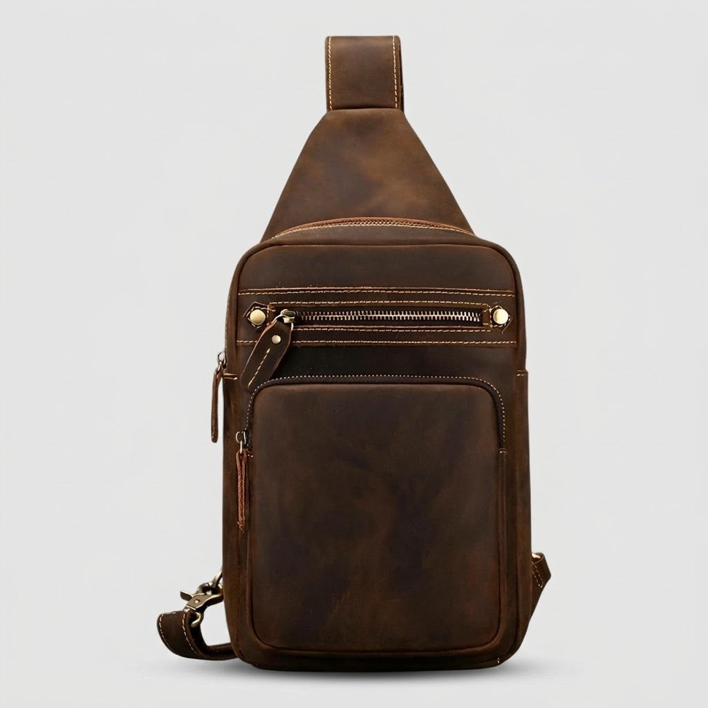 Bags : Sac Satchel Homme Porte-Tablette en Cuir Véritable dans Default Title de Roselva