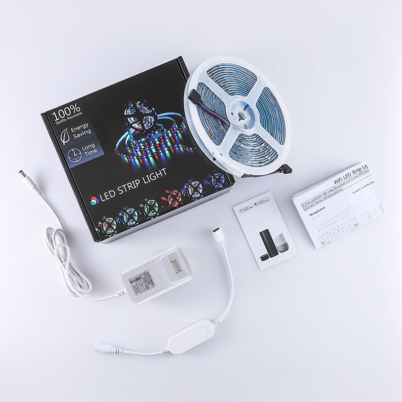 LED Strip Light : Bandeau LED WiFi Intelligent – 8 Modes avec Synchronisation Musicale dans de Marche Lino