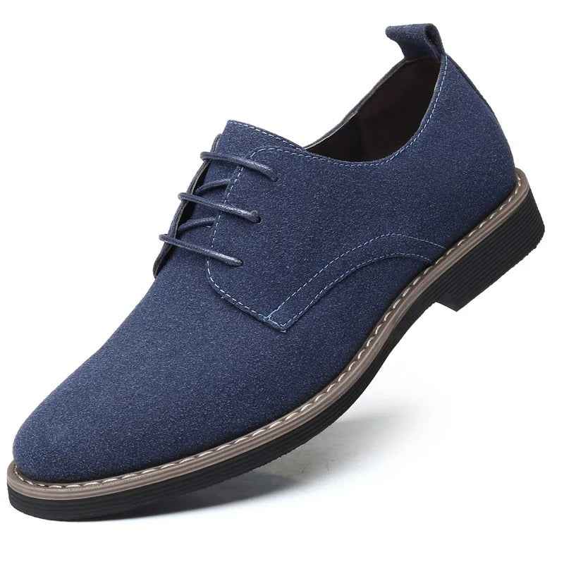 Filbert - Suède Heren leren schoenen met vetersluiting