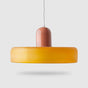 Suspension en Verre Style Bauhaus avec Abat-Jour Anneau