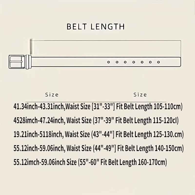 1 véritable sangle en cuir de bœuf – de haute qualité, durable et élégante