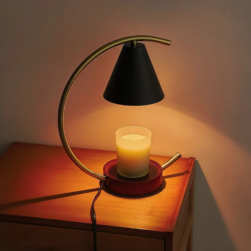 Home Decor : Chauffe-Cire Moonveil – Élégant Réchauffeur de Bougies et Cire dans de Marche Lino