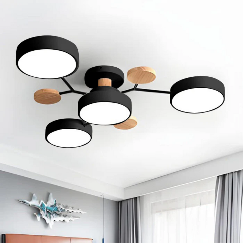 Plafonnier LED rond, pour un éclairage Bois – Qualité Premium