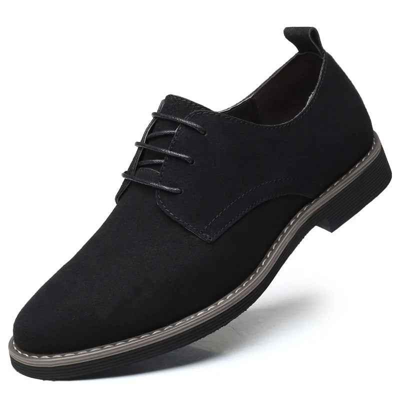 Filbert - Suède Heren leren schoenen met vetersluiting