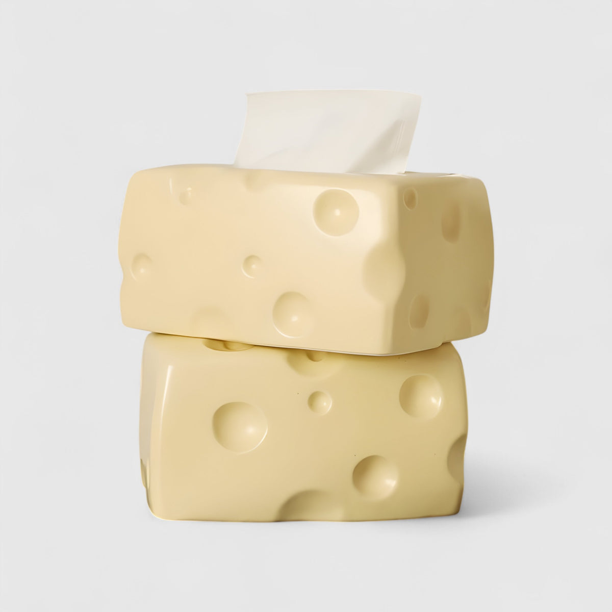 Accessoires décoratifs : Boîte à Mouchoirs en Plastique 3D Fromage Créative dans de Marche Lino