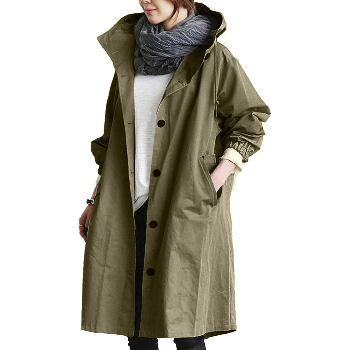 Trench Imperméable Long pour Femme