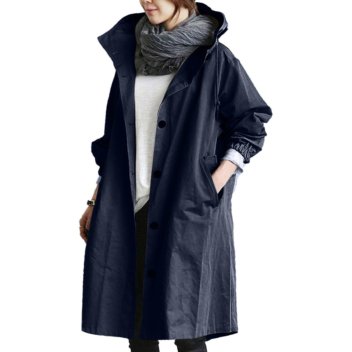 Trench Imperméable Long pour Femme
