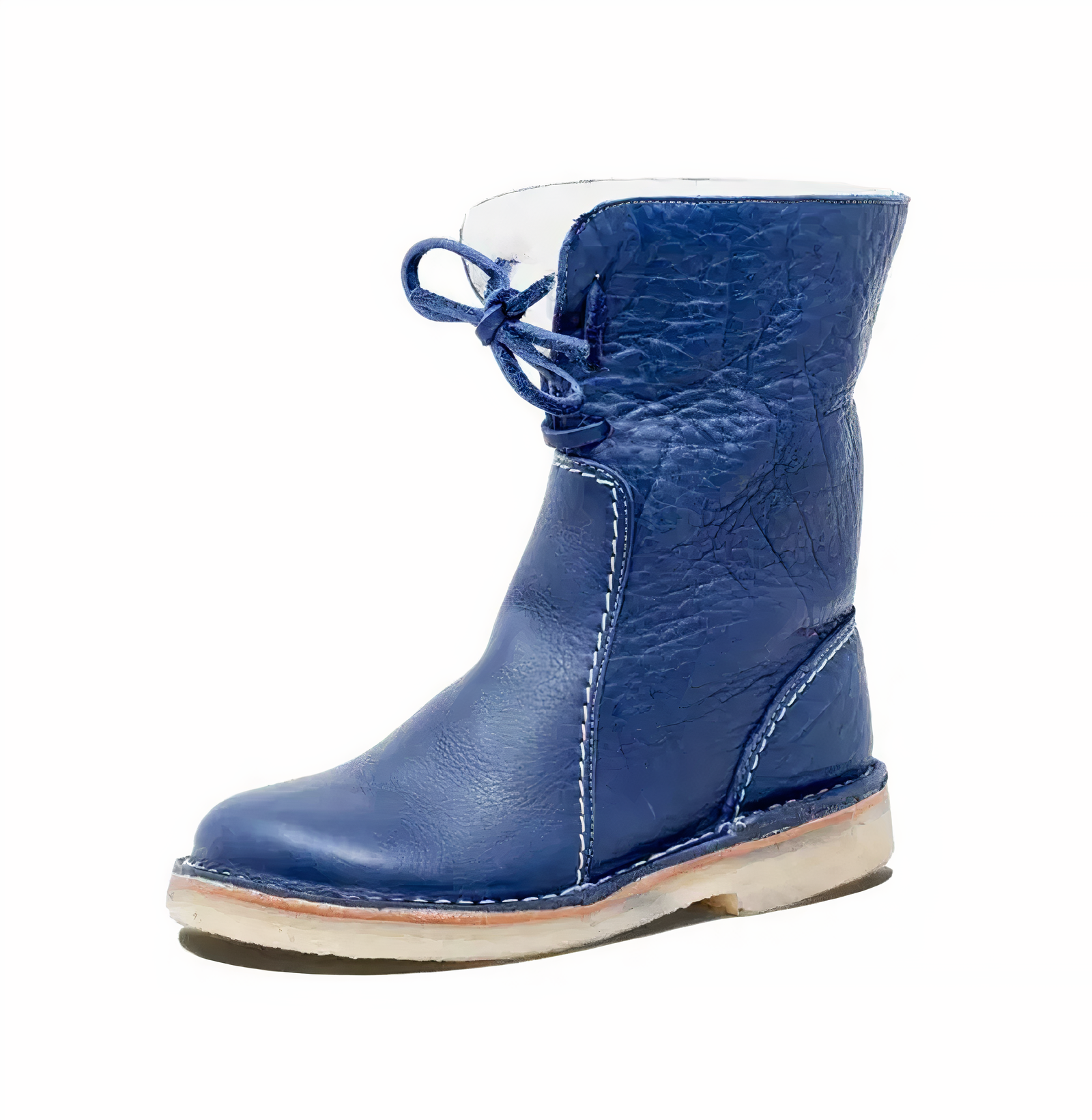 Bottes mi-mollet en cuir décontractées et chics pour femme, pour un style et un confort quotidiens