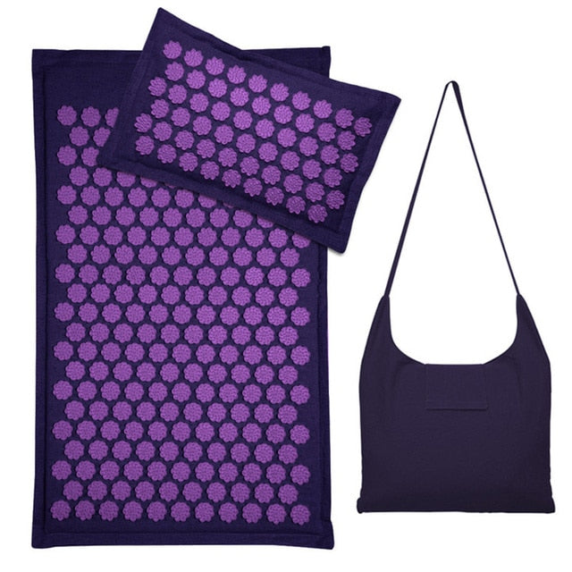 Tapis d'Acupression & Oreiller - 5500 Points de Pression