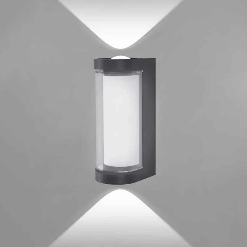 Applique Murale LED Moderne – Intérieur / Extérieur – Aluminium Noir