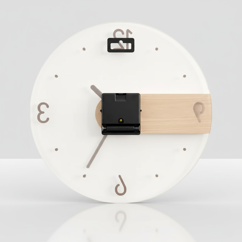 Horloge Murale en Verre Acrylique