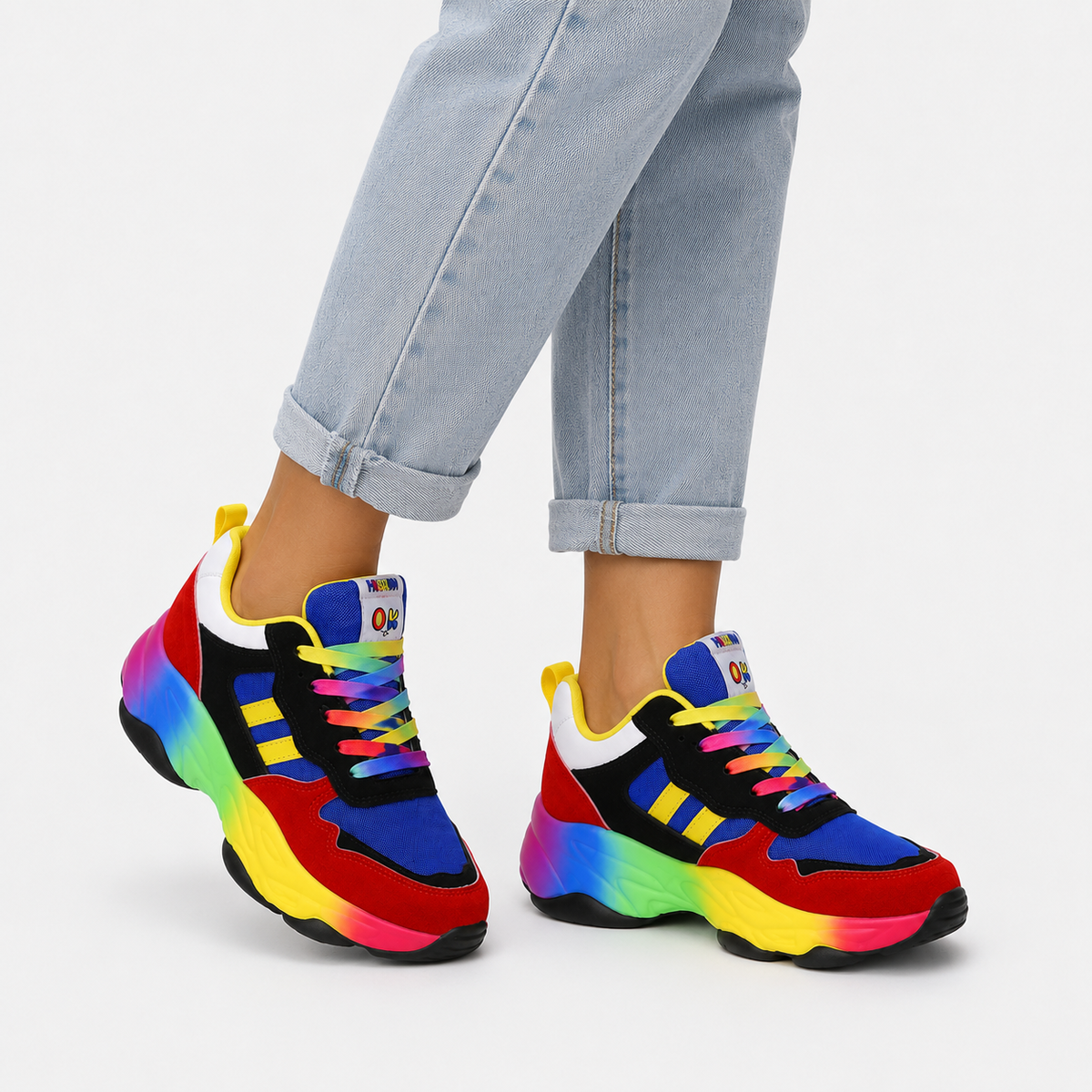 Sneakers : Baskets Femme Romy Orthopédiques Légères & Confortables – Semelle Absorbante Choc dans de Marche Lino