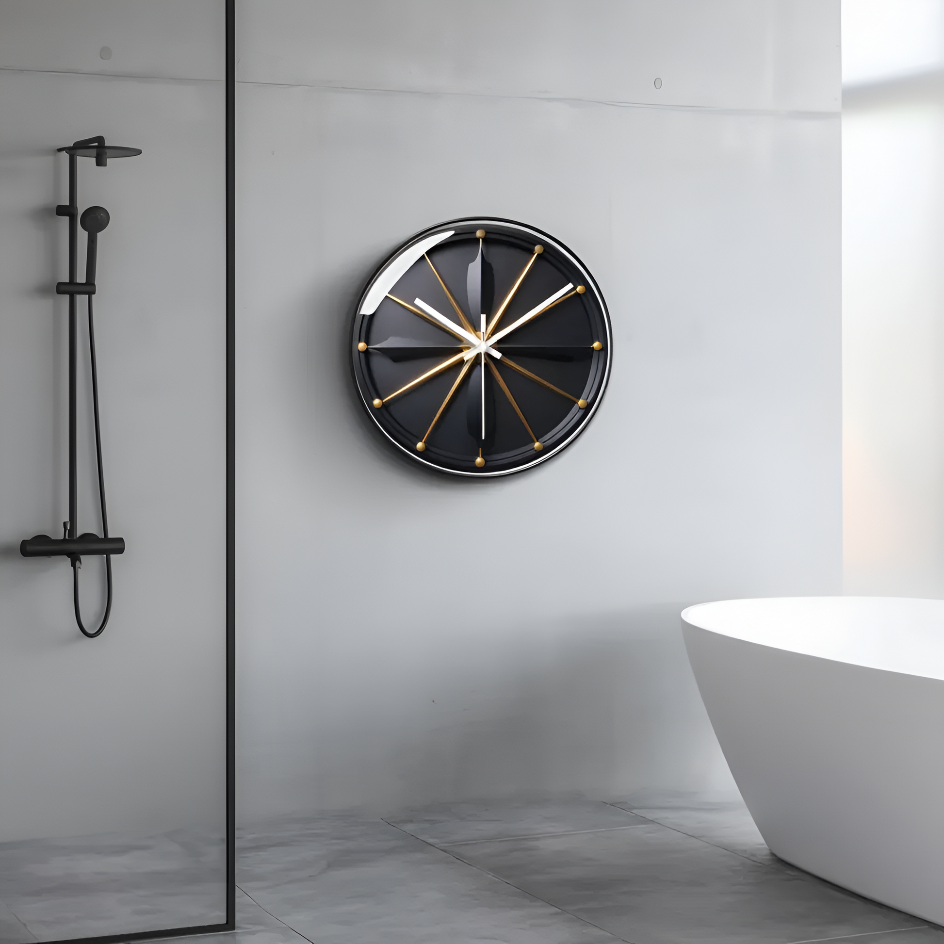 Horloge Murale Silencieuse au Design Verre