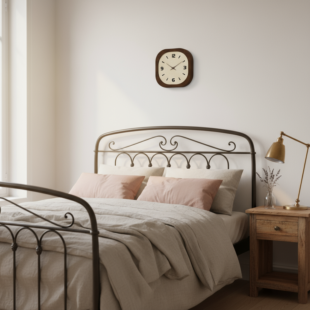 Horloge Murale en Bois Style Vintage