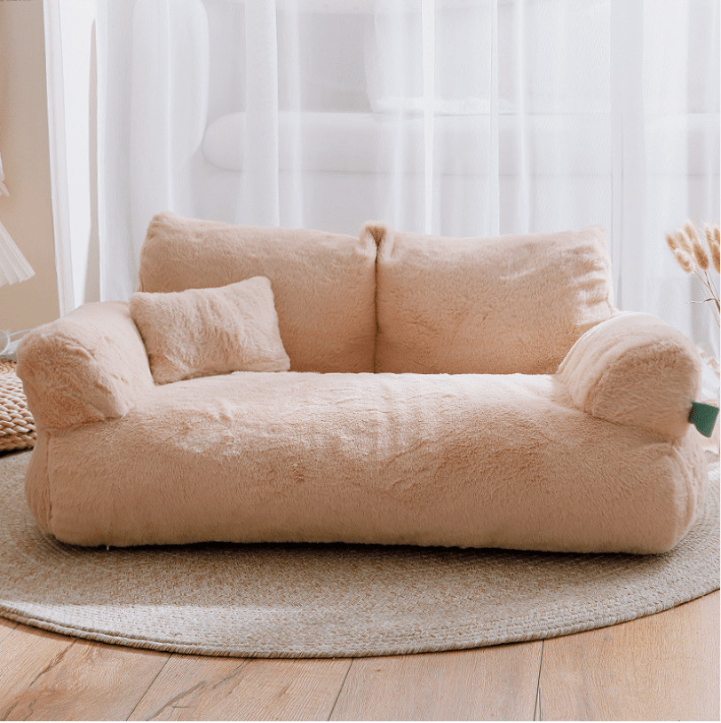 Housse de canapé apaisante pour animaux de compagnie Gris clair - Confort de canapé relaxant - Microfibre