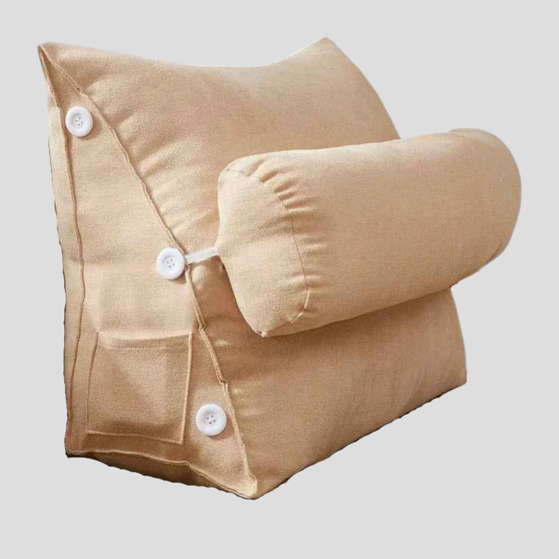 Coussins décoratifs : Coussin de Lecture Triangulaire en Peluche Coton dans de Marche Lino