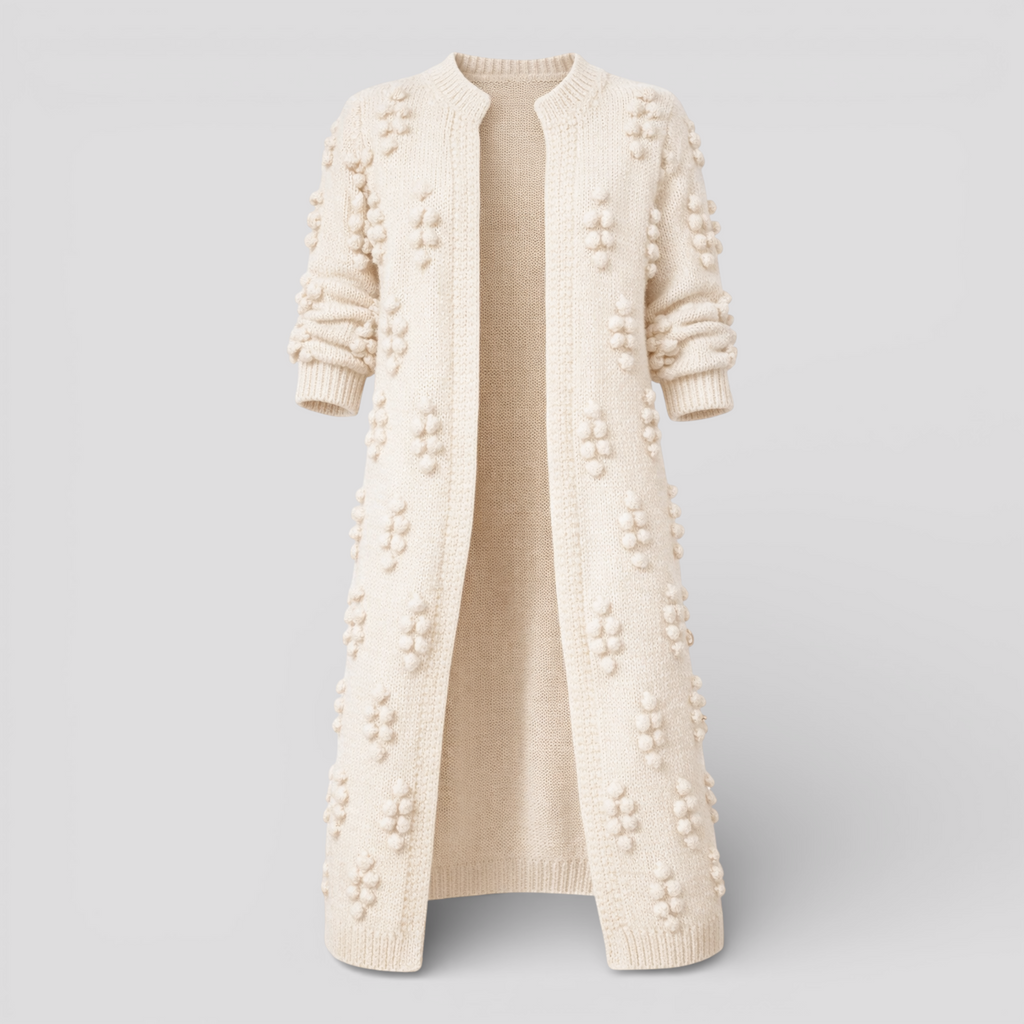 Cardigan Femme Long Ouvert avec Poches