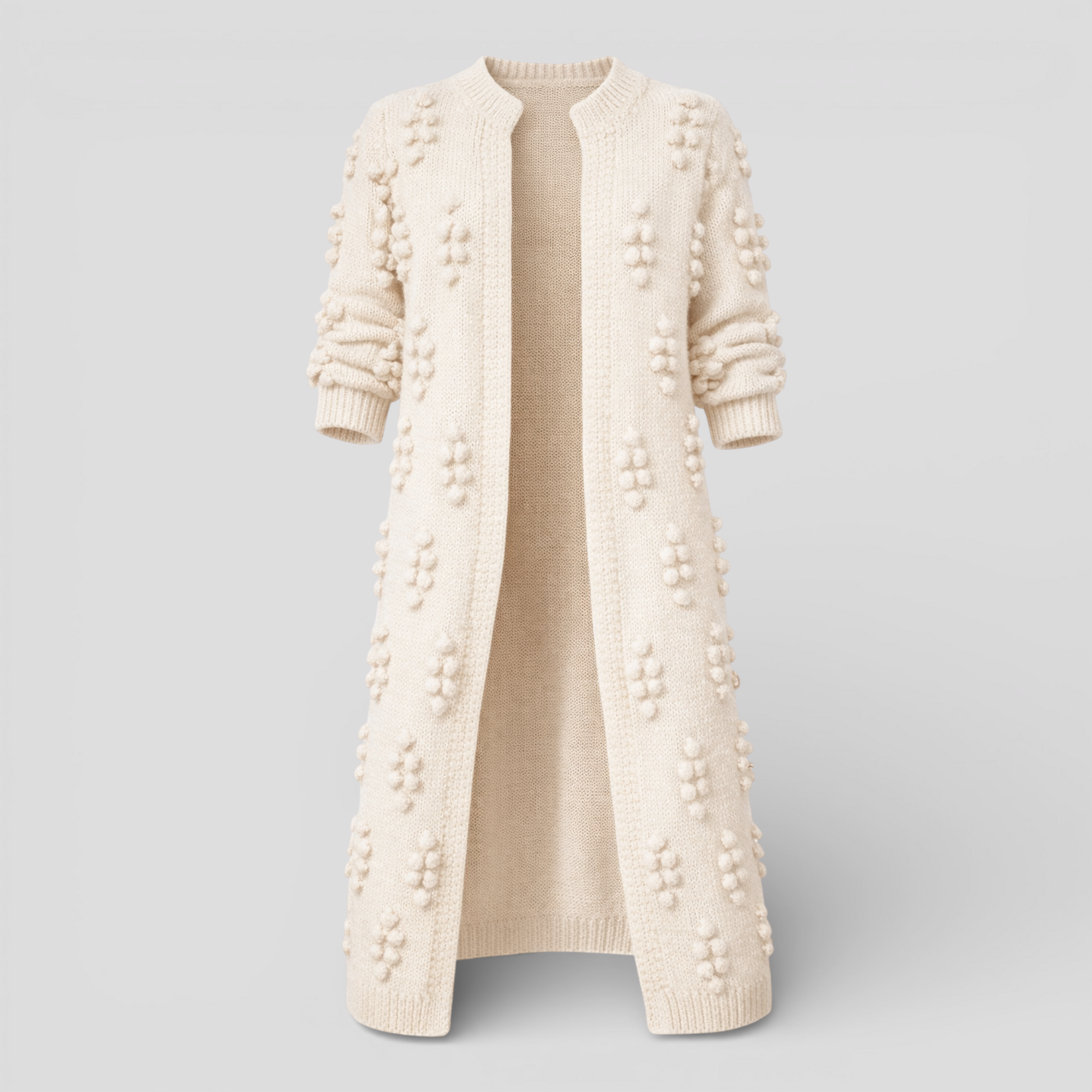 Cardigan Femme Long Ouvert avec Poches