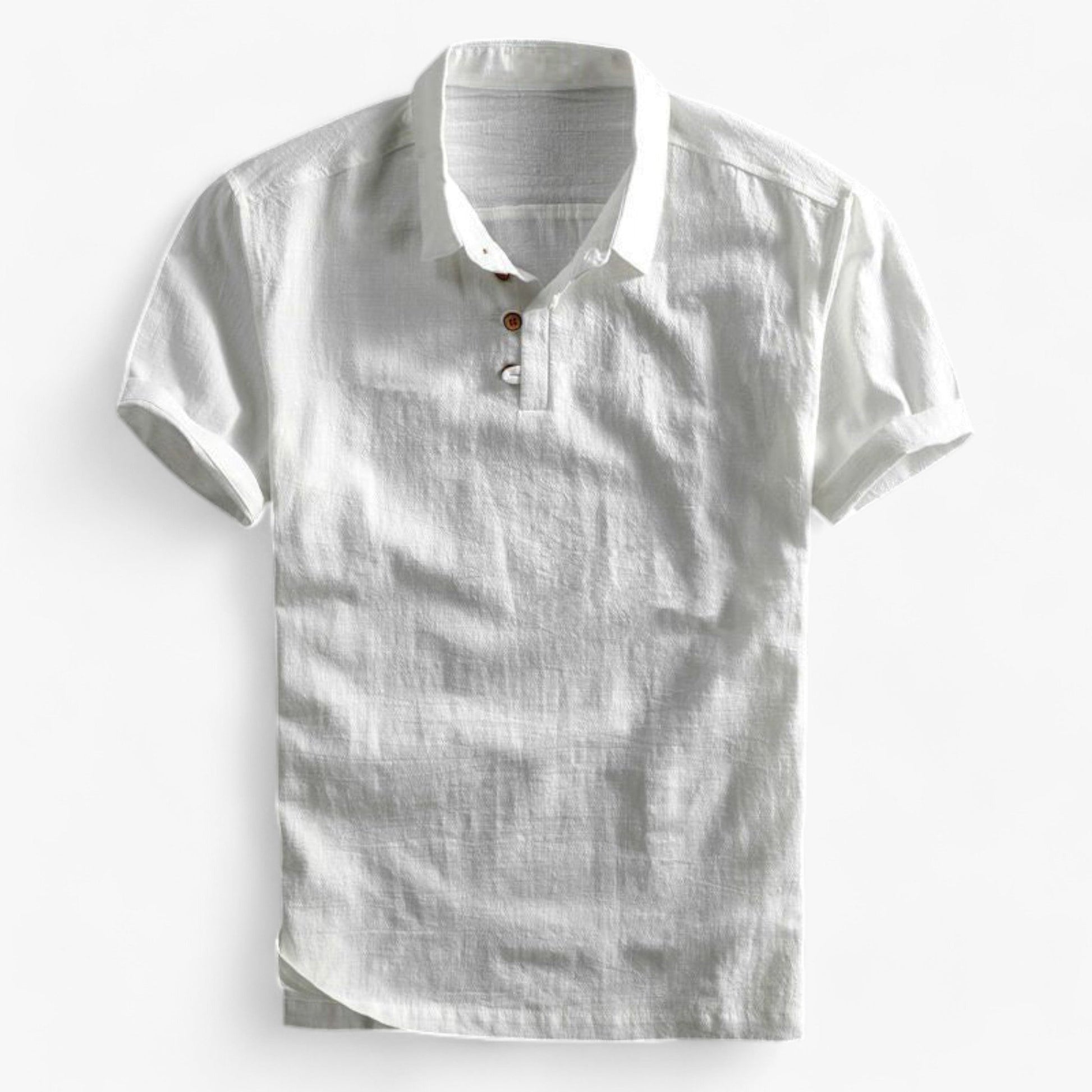 Polo Homme en Lin Respirant - Coupe Droite pour l'Été