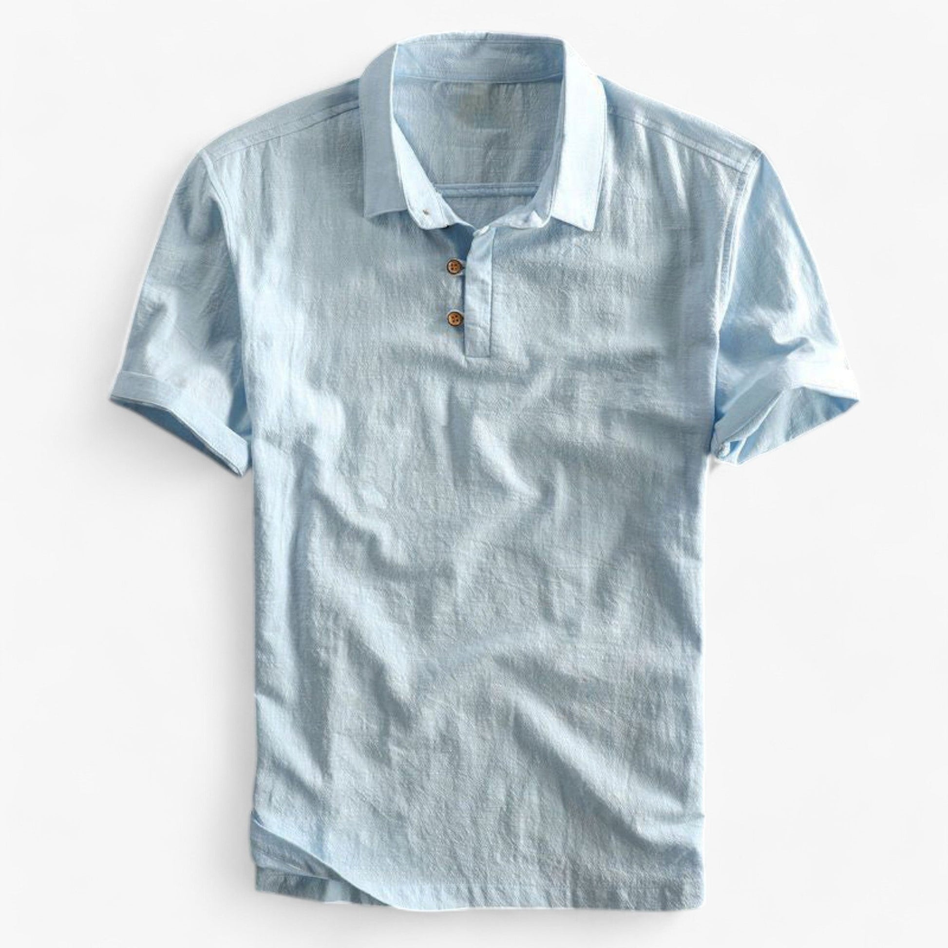 Polo Homme en Lin Respirant - Coupe Droite pour l'Été