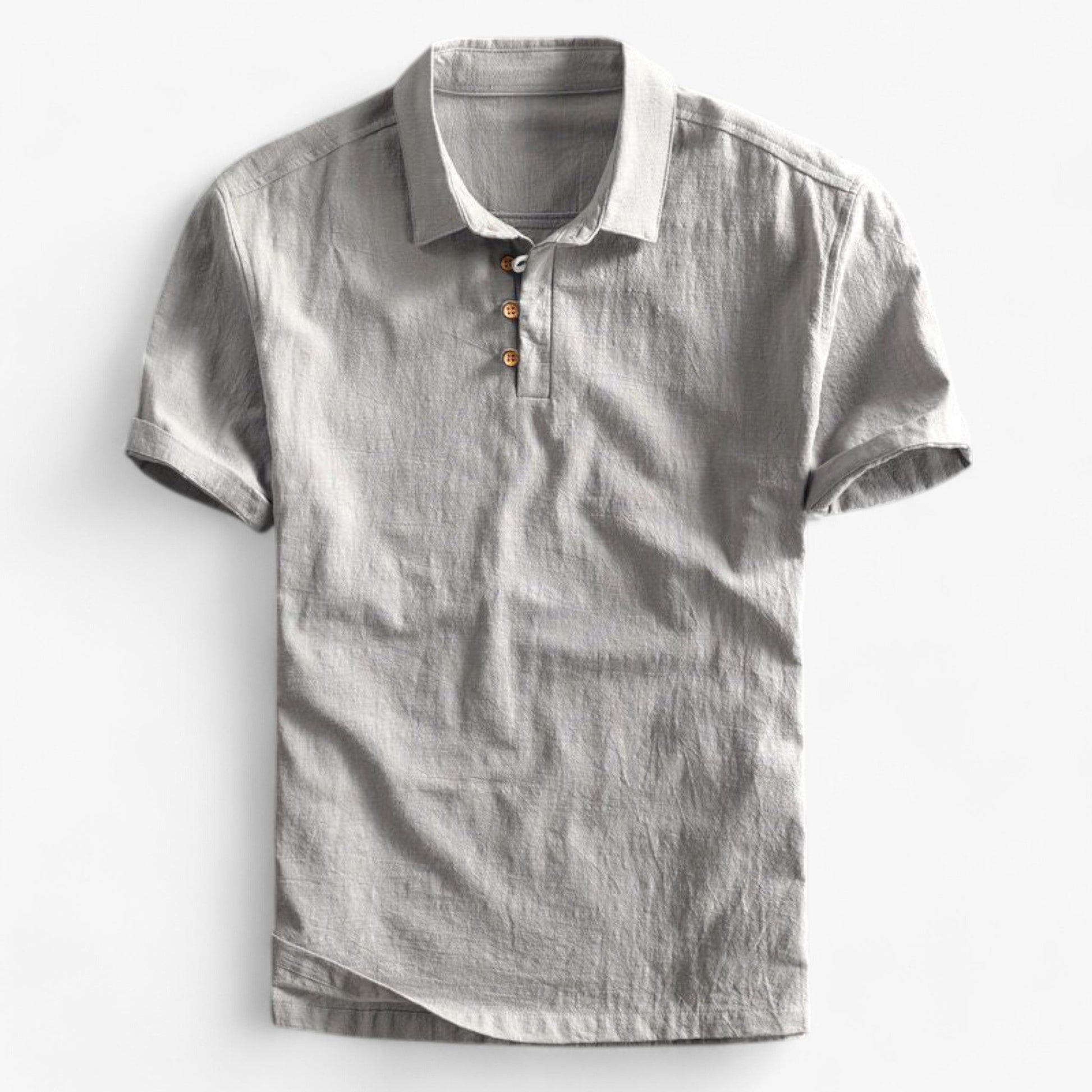 Polo Homme en Lin Respirant - Coupe Droite pour l'Été