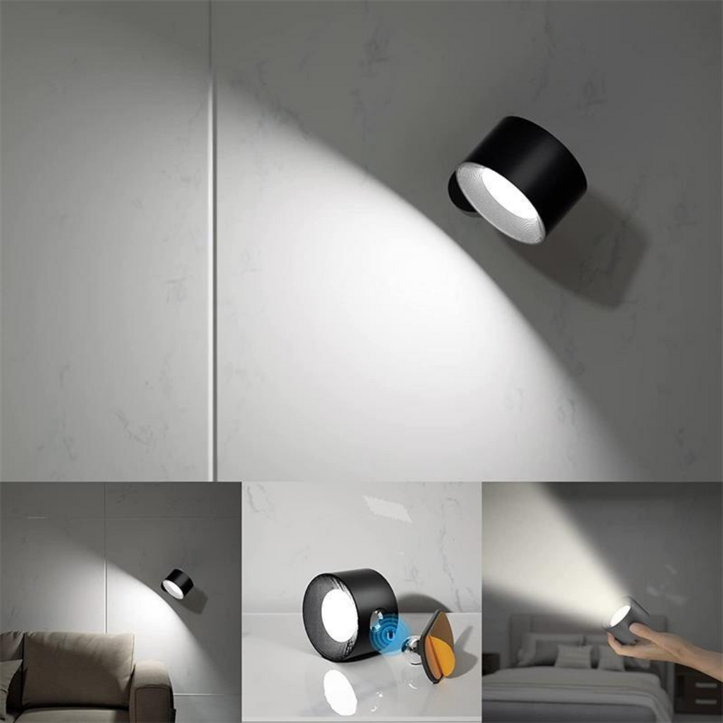 Applique Murale Sans Fil à 360°, Rechargeable Dentelle en Dentelle