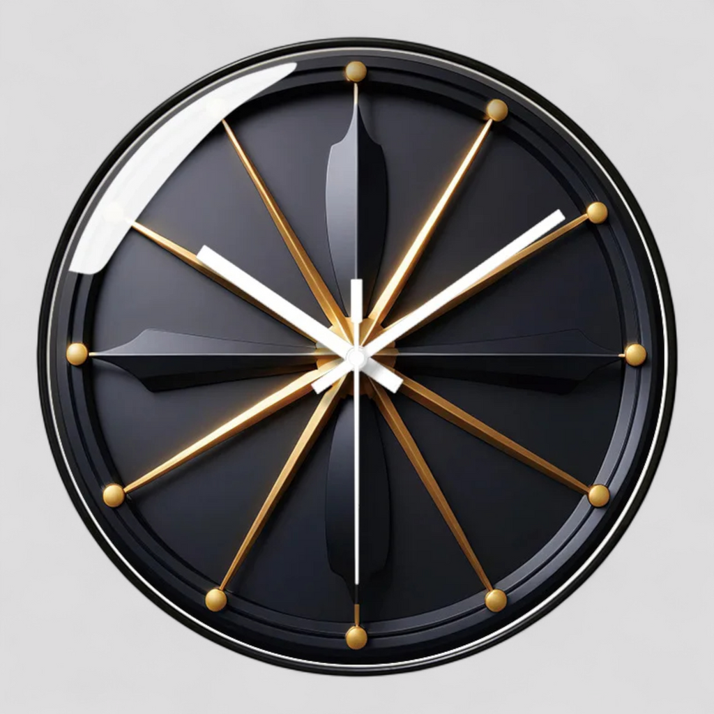 Horloge Murale Silencieuse au Design Verre