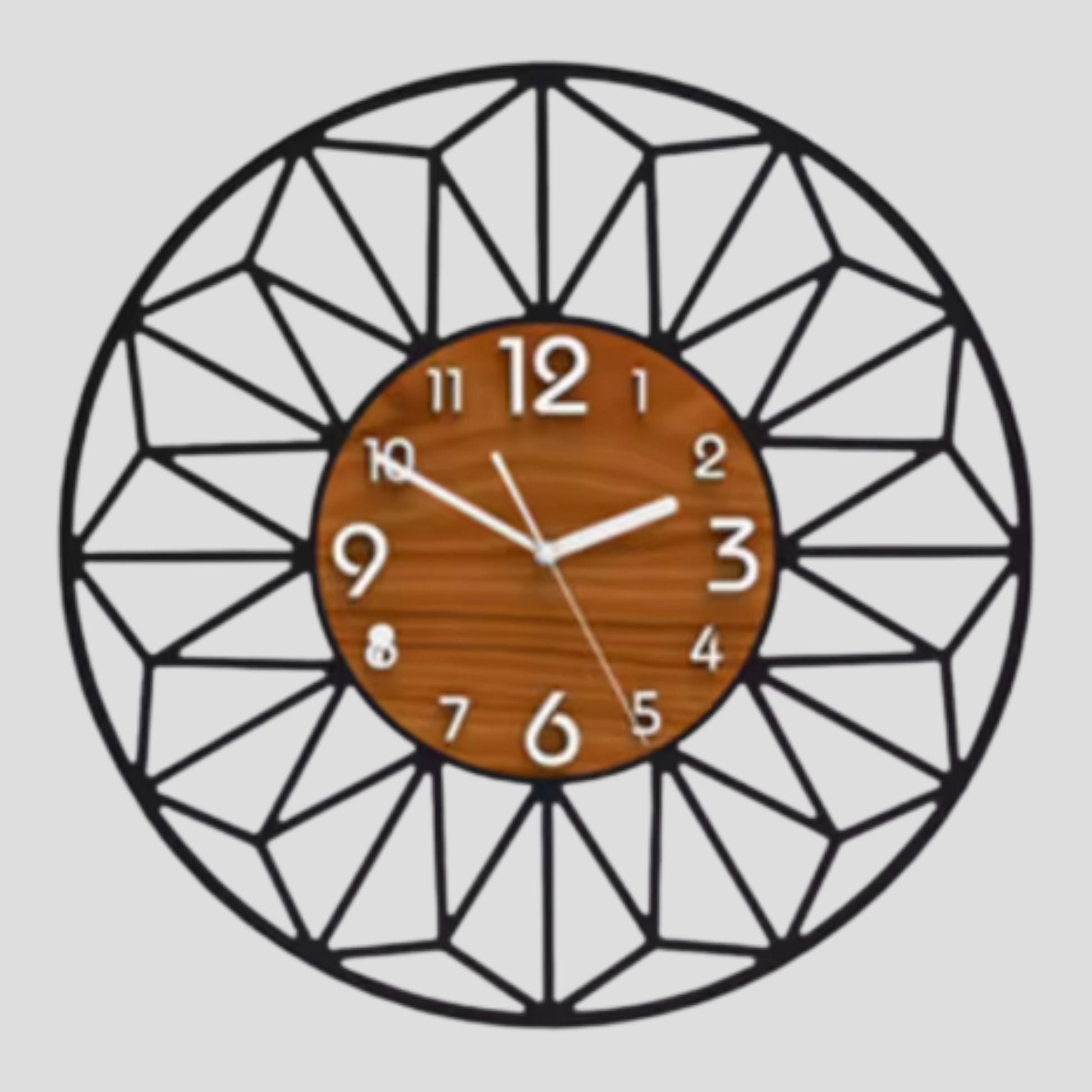 Horloge Murale en Bois au Design