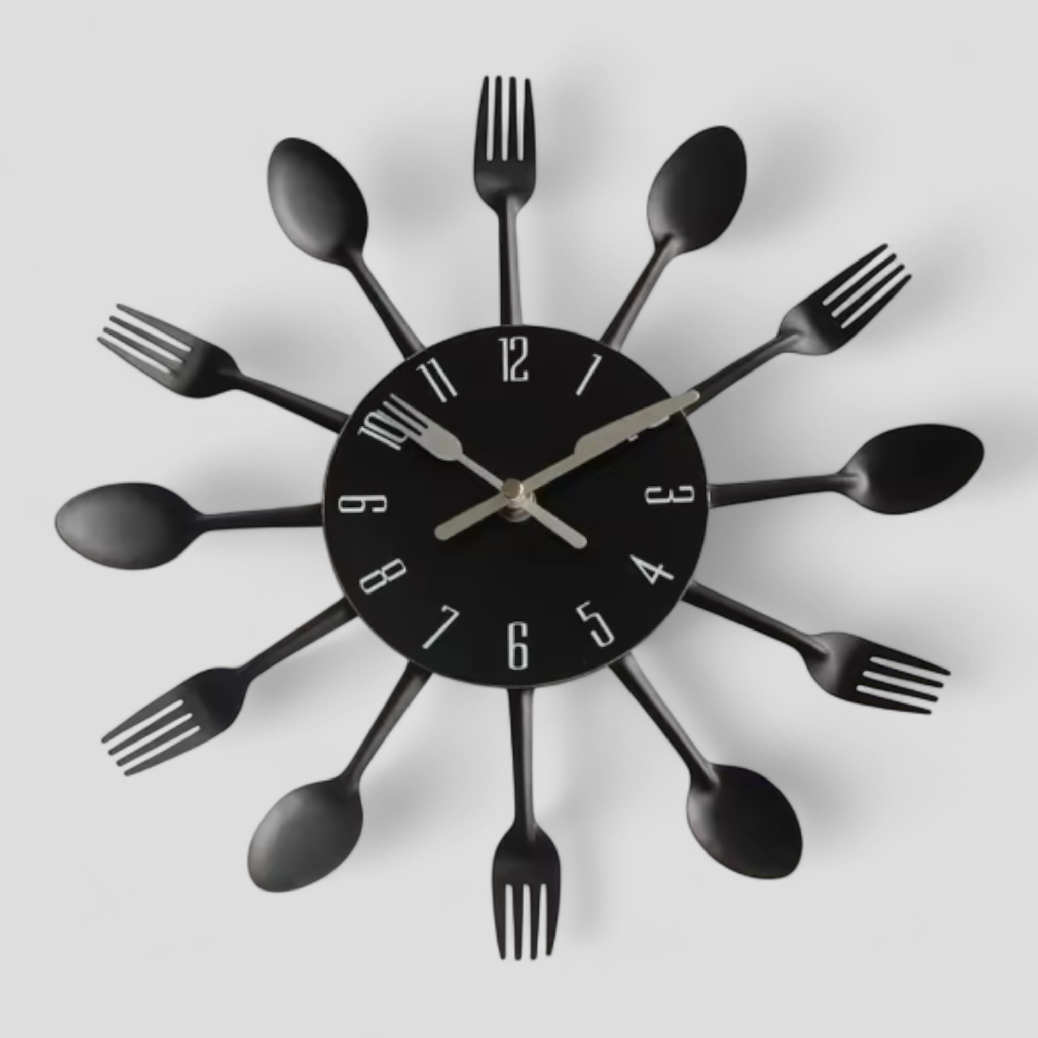Horloges murales : Horloge Murale Métallique au Design Minimaliste - 12 Pouces dans 12 pouces de Marche Lino