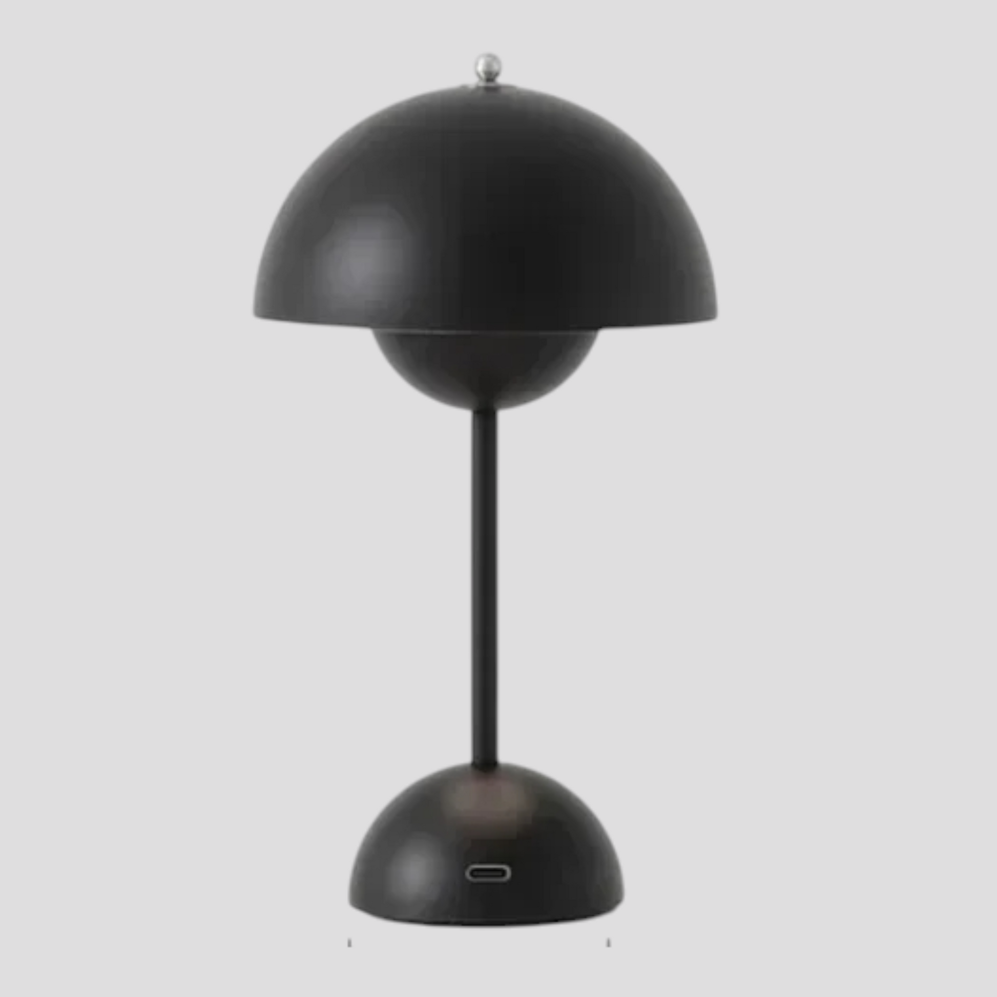 Lampe de Table LED Rechargeable USB Acrylique – Design Champignon, 30 Cm
