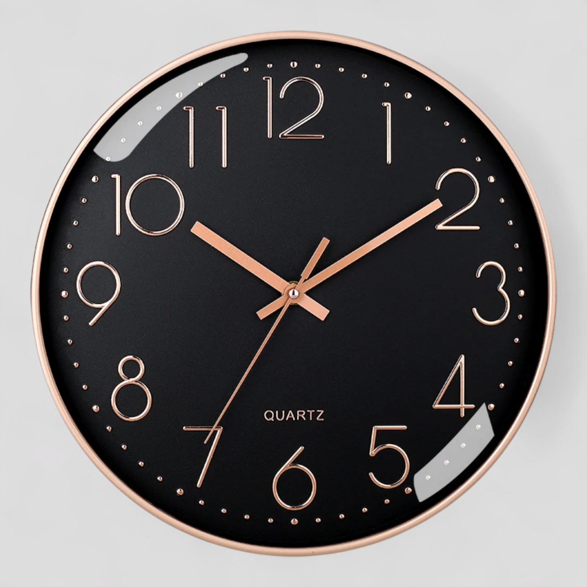 Horloge Murale Silencieuse Design Moderne Verre – 8 Pouces
