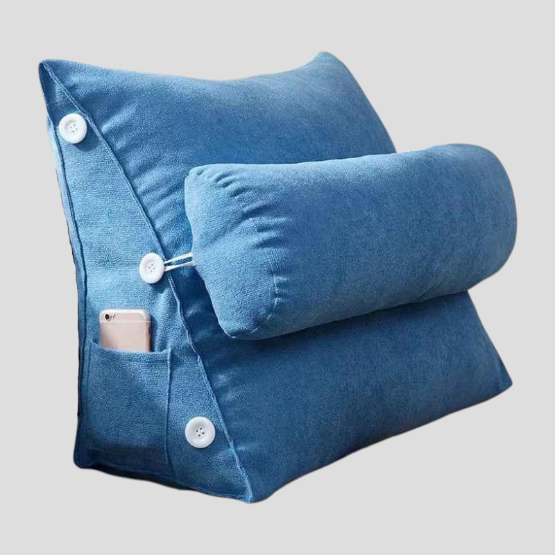Coussins décoratifs : Coussin de Lecture Triangulaire en Peluche Coton dans de Marche Lino