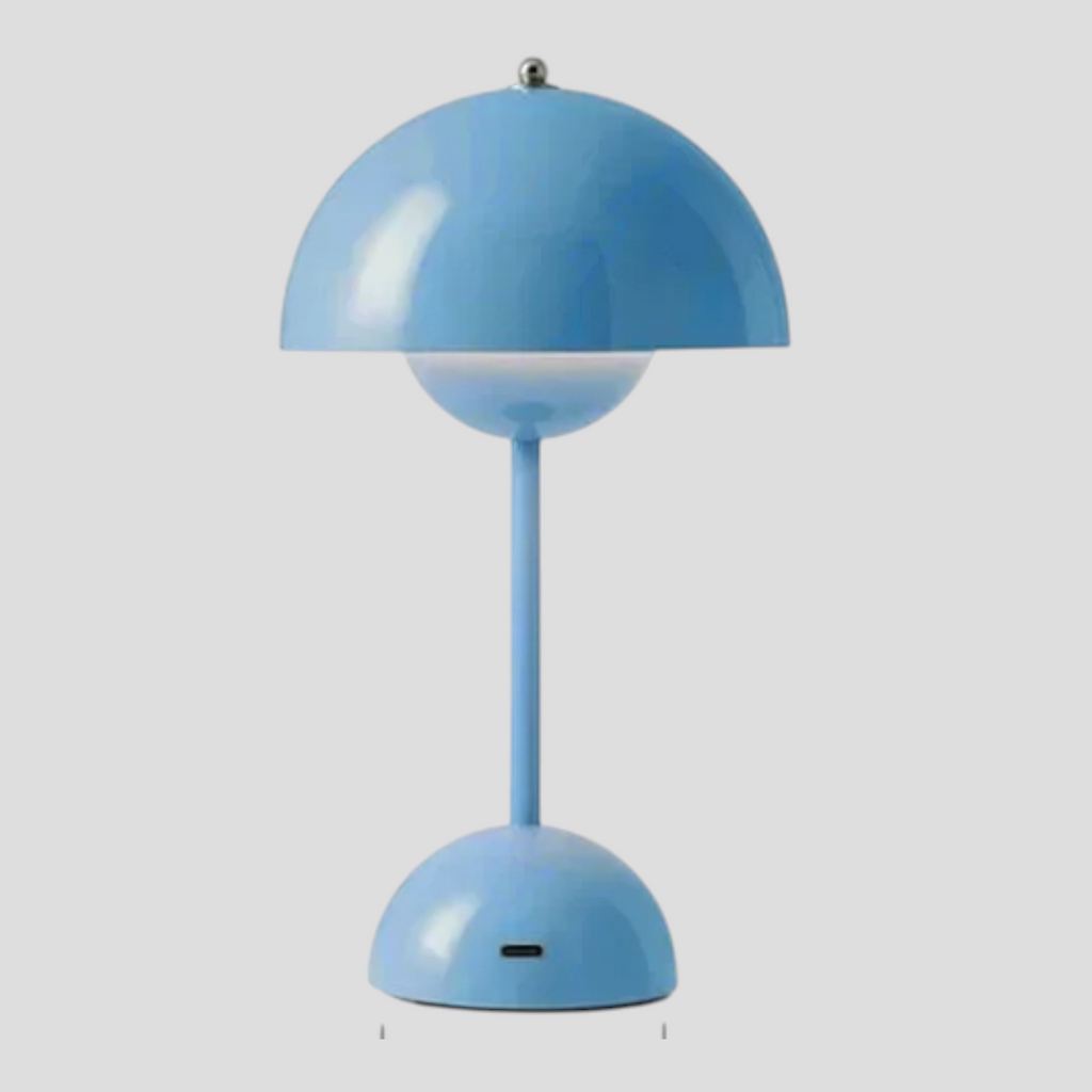 Lampe de Table LED Rechargeable USB Acrylique – Design Champignon, 30 Cm